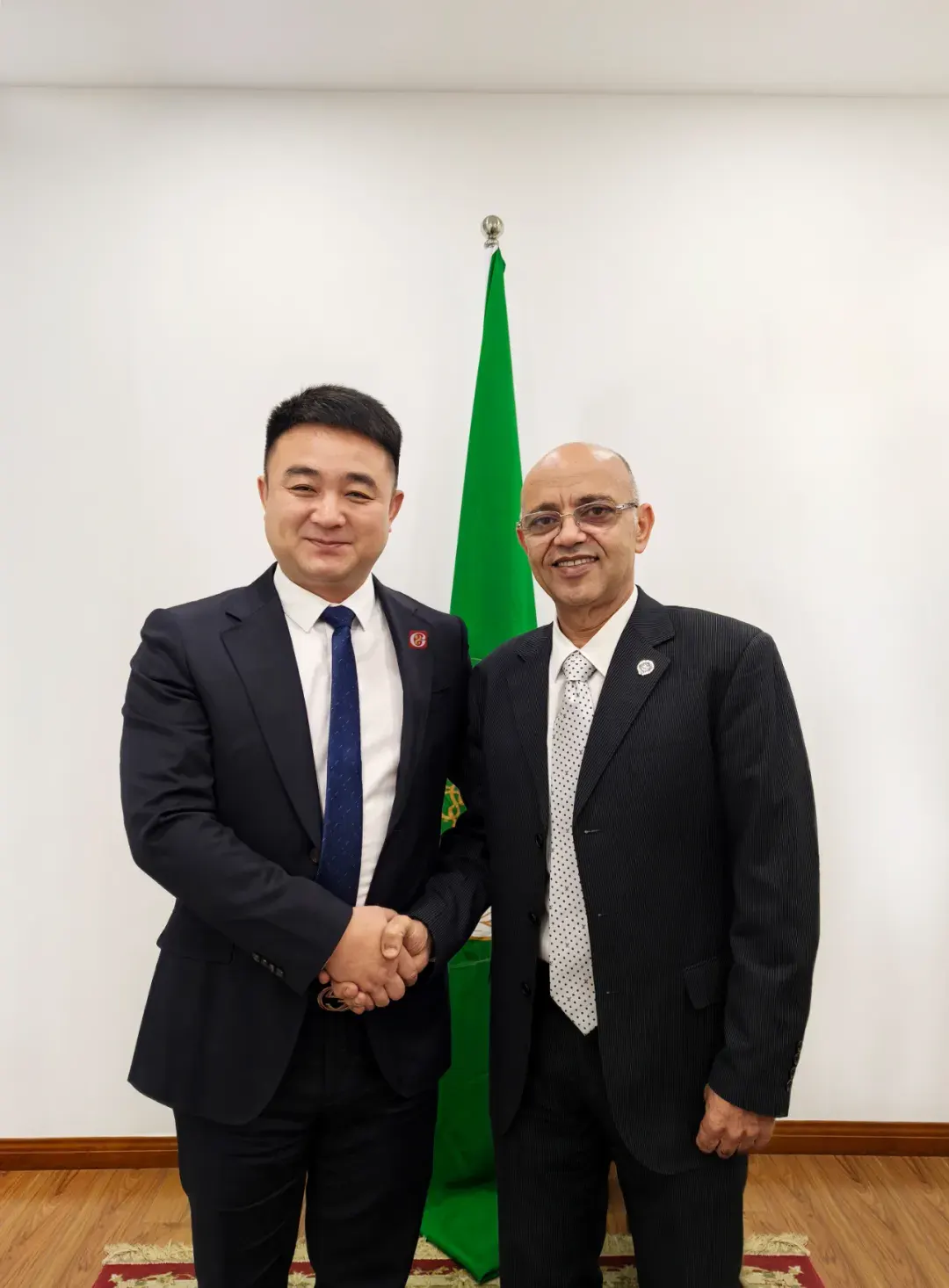 国晟国际动态 | 阿盟驻华主任法赫米会见国晟科技总裁高飞